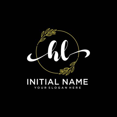 Markalaşma ve İşletme İçin Modern HL El Yazısı Logosu Koleksiyonu
