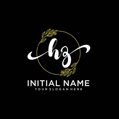 Markalaşma ve İşletme İçin Modern HZ El Yazısı Logosu Koleksiyonu