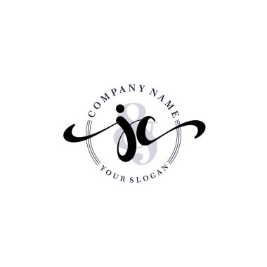 Markalaşma ve İşletme İçin Modern JC El Yazısı Logosu Koleksiyonu