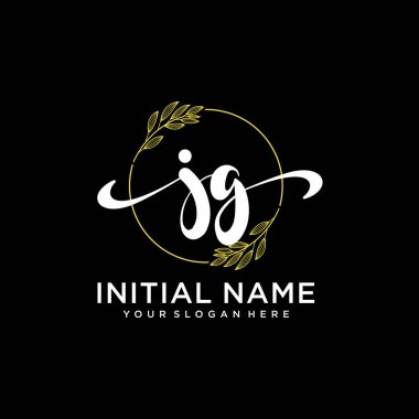 Markalaşma ve İşletme İçin Modern JG El Yazısı Logosu Koleksiyonu