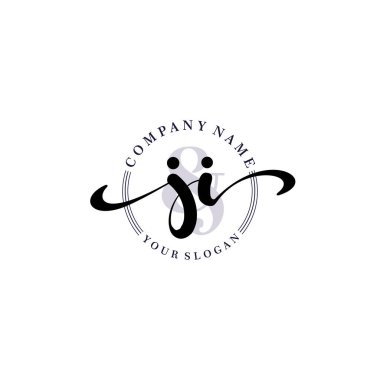 Markalaşma ve İş İçin Modern JI El Yazısı Logosu Koleksiyonu