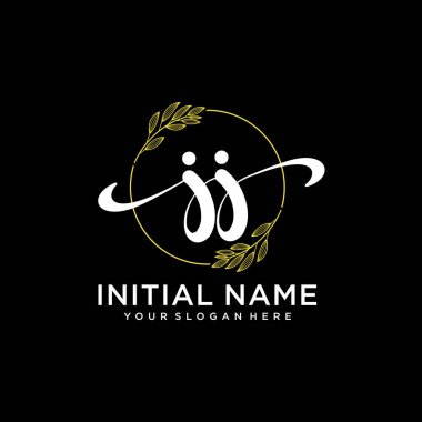 Markalaşma ve İşletme İçin Modern JJ El Yazısı Logosu Koleksiyonu