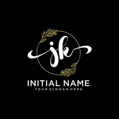 Markalaşma ve İşletme İçin Modern JK El Yazısı Logosu Koleksiyonu