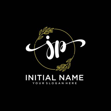 Markalaşma ve İş İçin Modern JP El Yazısı Logosu Koleksiyonu