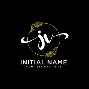 Markalaşma ve İşletme İçin Modern JV El Yazısı Logosu Koleksiyonu