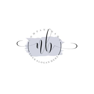 Markalaşma ve İşletme İçin Modern NB El Yazısı Logosu Koleksiyonu