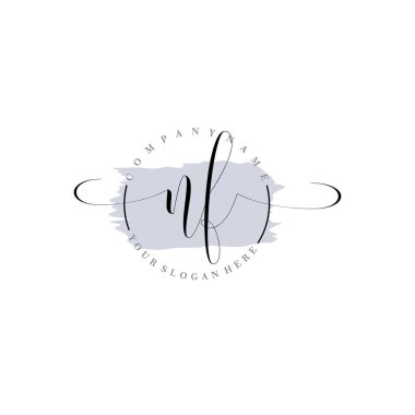 Markalaşma ve İşletme İçin Modern NF El Yazısı Logosu Koleksiyonu
