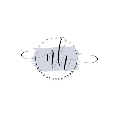 Markalaşma ve İşletme İçin Modern NH El Yazısı Logosu Koleksiyonu
