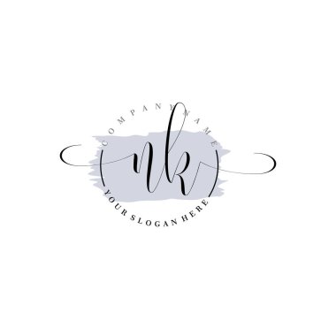 Markalaşma ve İşletme İçin Modern NK El Yazısı Logosu Koleksiyonu