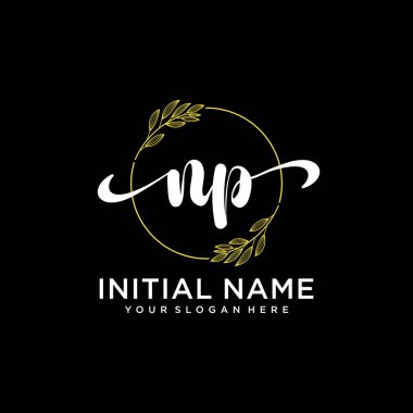 Markalaşma ve İşletme İçin Modern NP El Yazısı Logosu Koleksiyonu