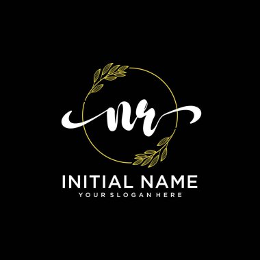 Markalaşma ve İşletme İçin Modern NR El Yazısı Logosu Koleksiyonu