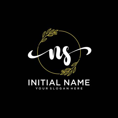 Markalaşma ve İşletme İçin Modern NS El Yazısı Logosu Koleksiyonu
