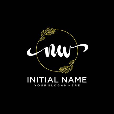 Markalaşma ve İşletme İçin Modern NW El Yazısı Logosu Koleksiyonu