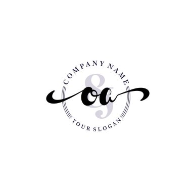 Markalaşma ve İşletme İçin Modern OA El Yazısı Logosu Koleksiyonu