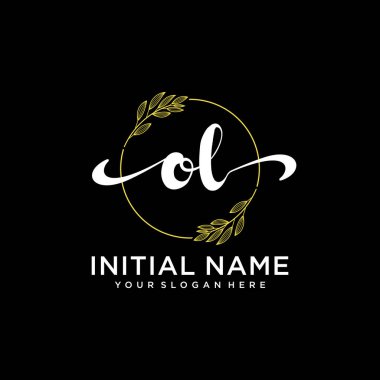 Markalaşma ve İşletme İçin Modern OL El Yazısı Logosu Koleksiyonu