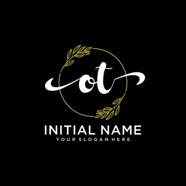 Markalaşma ve İşletme için Modern OT El Yazısı Logosu Koleksiyonu