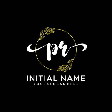 Markalaşma ve İşletme İçin Modern Halkla İlişkiler El Yazısı Logosu Koleksiyonu