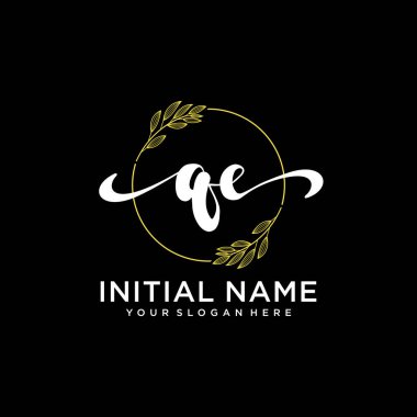 Markalaşma ve İşletme İçin Modern QE El Yazısı Logosu Koleksiyonu