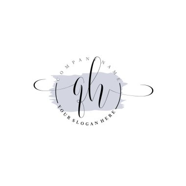 Markalaşma ve İşletme İçin Modern QH El Yazısı Logosu Koleksiyonu