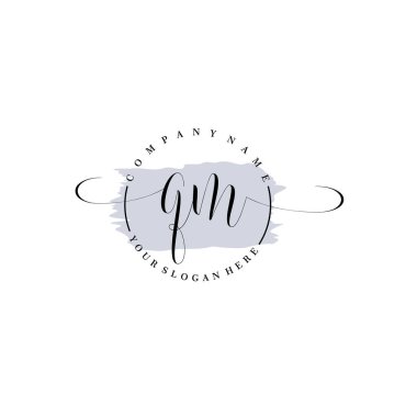 Markalaşma ve İşletme İçin Modern QM El Yazısı Logosu Koleksiyonu