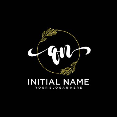 Markalaşma ve İşletme İçin Modern QN El Yazısı Logosu Koleksiyonu