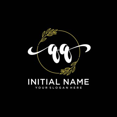 Markalaşma ve İşletme İçin Modern QQ El Yazısı Logosu Koleksiyonu