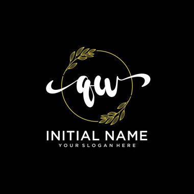 Markalaşma ve İşletme İçin Modern QW El Yazısı Logosu Koleksiyonu
