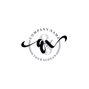 Markalaşma ve İşletme İçin Modern QX El Yazısı Logosu Koleksiyonu