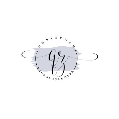 Markalaşma ve İşletme İçin Modern QZ El Yazısı Logosu Koleksiyonu