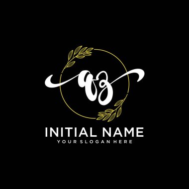 Markalaşma ve İşletme İçin Modern QZ El Yazısı Logosu Koleksiyonu