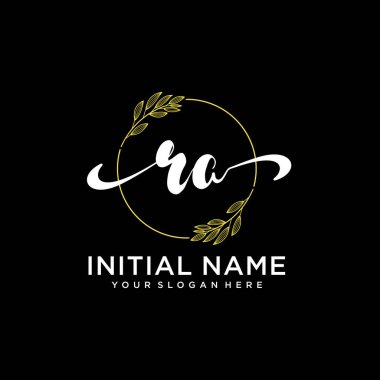 Markalaşma ve İşletme için Modern RA El Yazısı Logosu Koleksiyonu