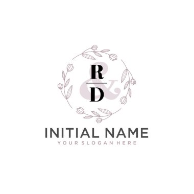 Botanik ve Geometrik Tasarımlı Çiçeksel Logo Ar-Ge