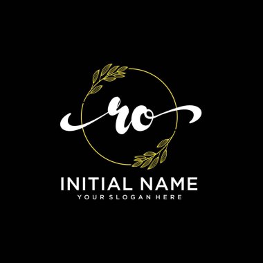 Markalaşma ve İşletme İçin Modern RO El Yazısı Logosu Koleksiyonu