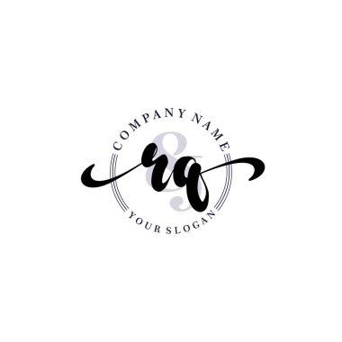 Markalaşma ve İşletme İçin Modern RQ El Yazısı Koleksiyonu