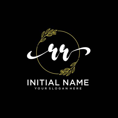 Markalaşma ve İşletme İçin Modern RR El Yazısı Logosu Koleksiyonu