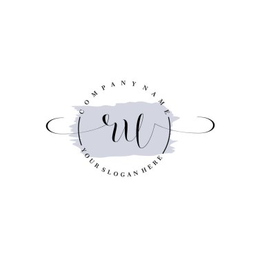 Markalaşma ve İşletme İçin Modern RU El Yazısı Logosu Koleksiyonu