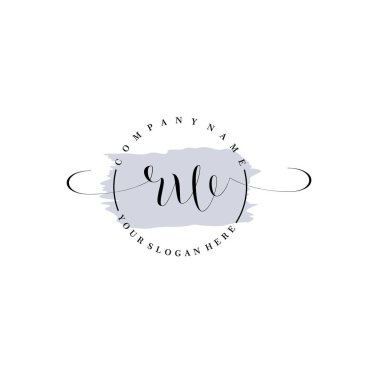 Markalaşma ve İşletme İçin Modern RW El Yazısı Logosu Koleksiyonu