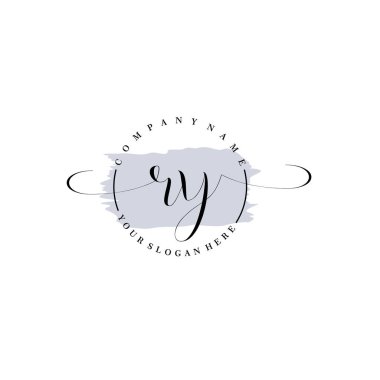 Markalaşma ve İşletme İçin Modern RY El Yazısı Logosu Koleksiyonu