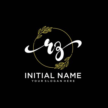 Markalaşma ve İşletme İçin Modern RZ El Yazısı Logosu Koleksiyonu