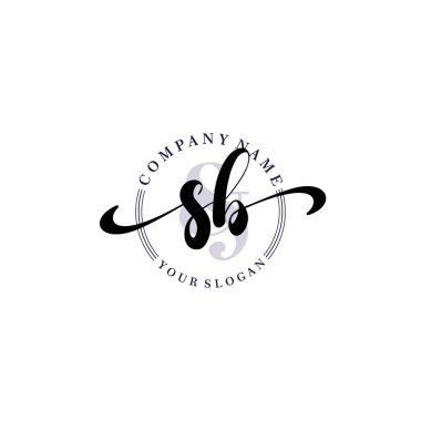 Markalaşma ve İşletme İçin Modern SB El Yazısı Logosu Koleksiyonu