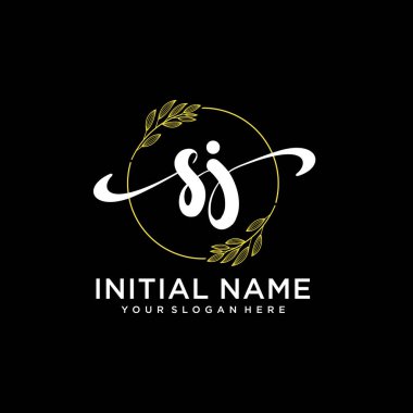 Markalaşma ve İşletme İçin Modern SJ El Yazısı Logosu Koleksiyonu