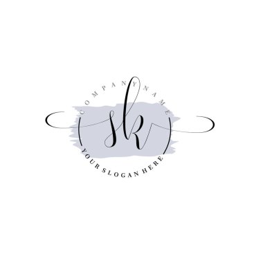 Markalaşma ve İşletme İçin Modern SK El Yazısı Logosu Koleksiyonu