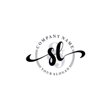Markalaşma ve İşletme İçin Modern SL El Yazısı Logosu Koleksiyonu