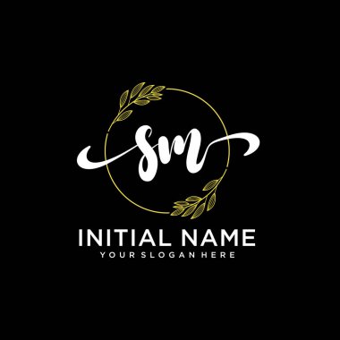 Markalaşma ve İşletme İçin Modern SM El Yazısı Logosu Koleksiyonu