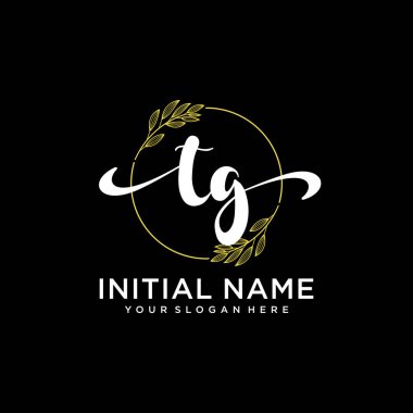 Markalaşma ve İşletme İçin Modern TG El Yazısı Logosu Koleksiyonu