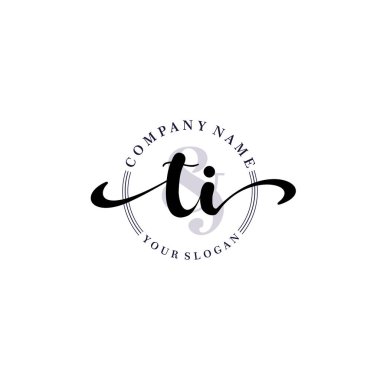 Markalaşma ve İşletme İçin Modern TI El Yazısı Koleksiyonu