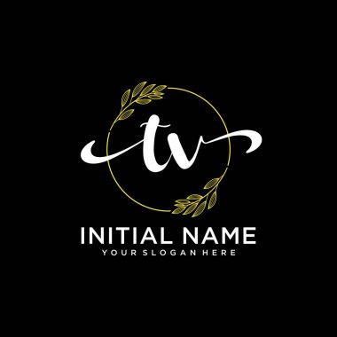 Markalaşma ve İşletme İçin Modern TV El Yazısı Logosu Koleksiyonu
