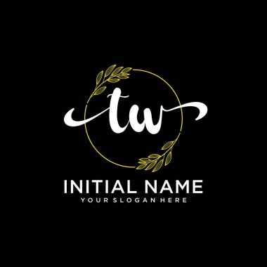 Markalaşma ve İşletme İçin Modern TW El Yazısı Logosu Koleksiyonu