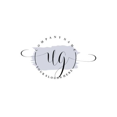 Markalaşma ve İşletme için Modern UG El Yazısı Logosu Koleksiyonu