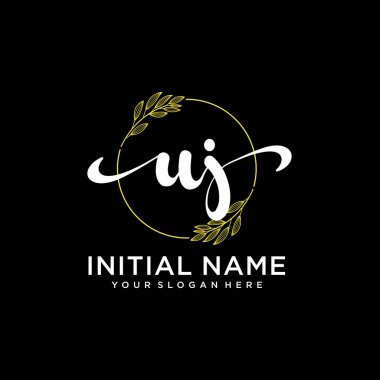 Markalaşma ve İşletme İçin Modern UJ El Yazısı Logosu Koleksiyonu